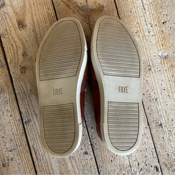 Frye Ivy Leather Slip-On Sneakers Cognac Brown Women’s 6.5 - Picture 10 of 12